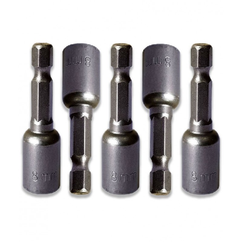 LAXMI 8mm Magnetic Socket Set (Pack of 5) 5 Hand Tool