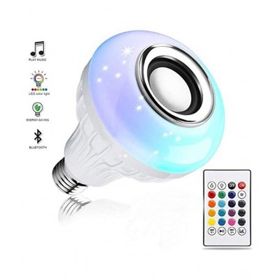 LED Light Bulb, Smart 12W E27 LED Bluetooth 3.0 Speaker Music Bulb