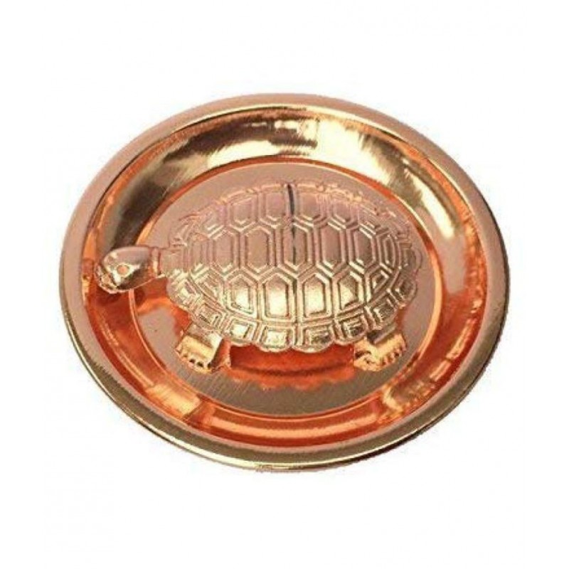 LOTUS RISE Copper Metal Feng Shui Vastu Turtle Tortoise Plate Set,(4-Inch) LOTUS RISE Copper Metal Feng Shui Vastu Turtle Tortoise Plate Set,(4-Inch)