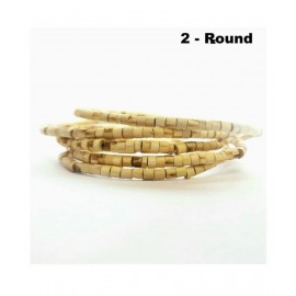 LS VRINDAVAN , Tulsi kanthi Mala (2 - round ) 50 cm ,Tulsi Kanthi Mala Holy Basil Rosary