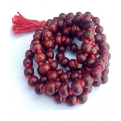 Lal Chandan Mala with Jaap Bag/ Gomukhi Lal Chandan Mala with Jaap Bag/ Gomukhi