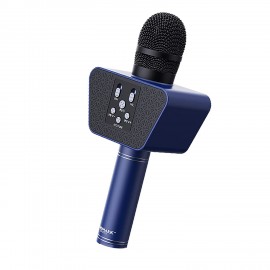 Landmark LM-BT-55-BL Stylish Wireless Rechargeable Bluetooth Karaoke Microphone for DJ Party & Singing
