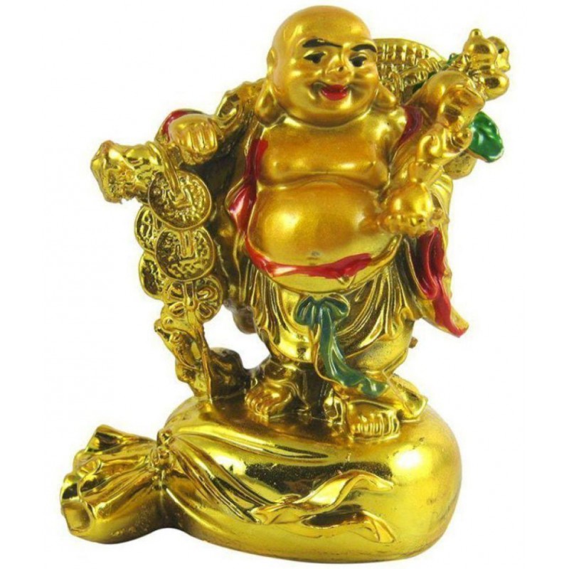 Laughing Buddha On Money potlu