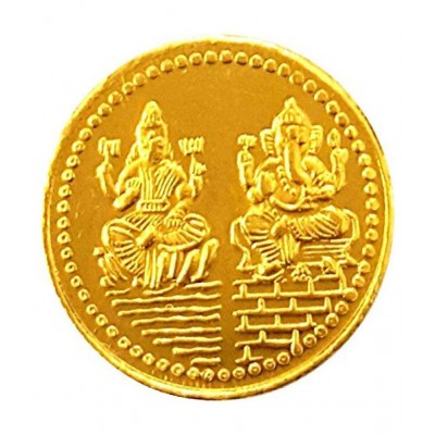Laxmi Ganesh ATM CARD Golden Coin