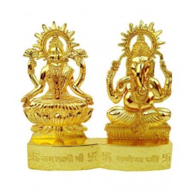 Laxmi Ganesh Brass Idol