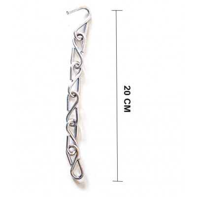 Laxmi Zula Swing S Hook Metal Links Chain(Pack of 6) 6 Hand Tool