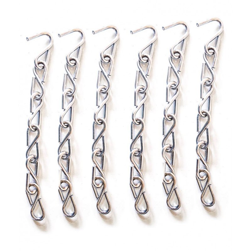 Laxmi Zula Swing S Hook Metal Links Chain(Pack of 6) 6 Hand Tool