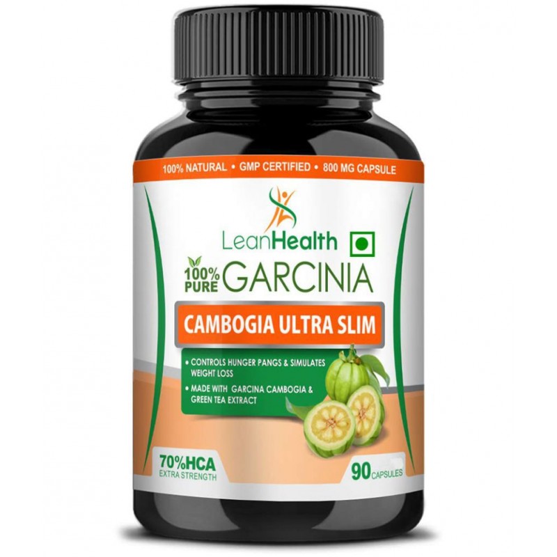 Leanhealth Garcinia Cambogia 800 mg with extract of Guggul and Green Tea - 90 Capsule | Helps in Natural Weight Manegement