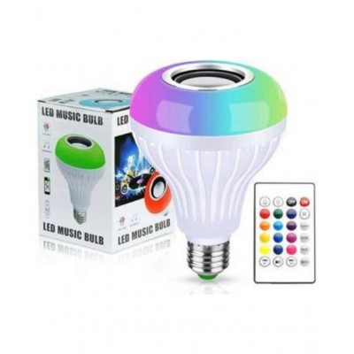 Light Bulb, E27 & B22 LED Light Bulb With Bluetooth Speaker RGB Self Changing Colo
