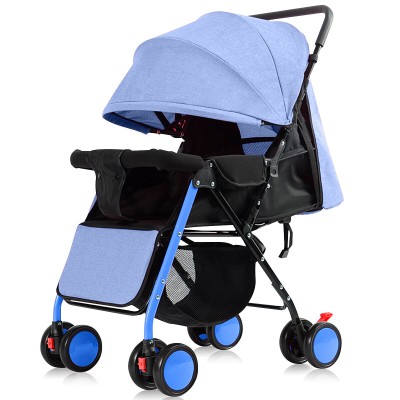 Lightweight Shake-proof Baby Stroller With Adjustable Pedal Folding Portable Baby Carriage Trolley For 0-3 Years Old