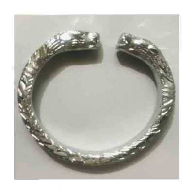 Lion Face Silver Heavy Large Adjustable kada 222