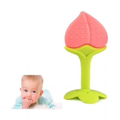 Little Warriors Fruit Shape Silicone Teether for Baby (Combo Saver Pack of 2) Teether