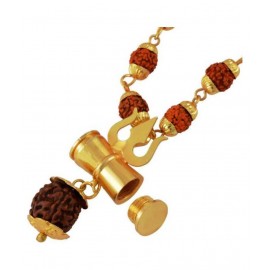 Loard Shiv Shakti Kavach 5 Mukhi Chamtkaari Rudraksha Mala With Shiv Trishul & Damru Rudraksh Panchmukhi Loard Shiv Shakti Kavach 5 Mukhi Chamtkaari Rudraksha Mala With Shiv Trishul & Damru Rudraksh Panchmukhi