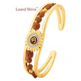 Loard Shiva Faith & Trust Brass Gold Plated Brass Om Mens Kada Loard Shiva Faith & Trust Brass Gold Plated Brass Om Mens Kada