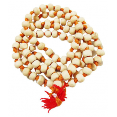 Lord Krishna's Cotton Jaap Bag +Tulsi mala(108+1) Beads