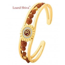 Lord Shiv High Quality Gold Plated Brass Om Mens Kada (adjustable Size) Lord Shiv High Quality Gold Plated Brass Om Mens Kada (adjustable Size)