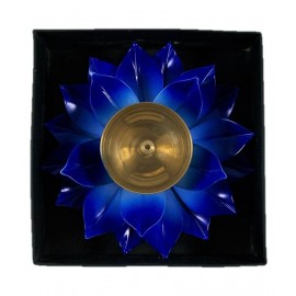 Lotus Diya Blue Color 5 inch With Box Lotus Diya Blue Color 5 inch With Box