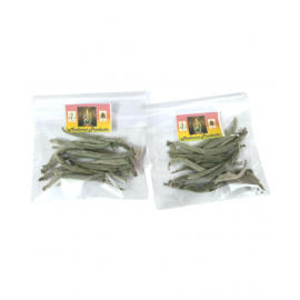 MADURAI PRODUCTS LAXMI KUBER DARK GREEN ORIGINAL CATMINT RAW LEAF WICKS THIRI Diya Batti (Malabar Catmint Leaf)  DIMENSION -   LENGTH 7CM X HEIGHT 7 CM X 1CM breadth - 26 PIECES IN 2 PACK