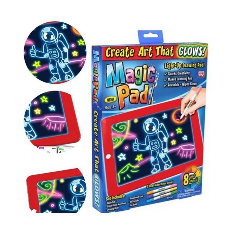 MAGIC GLOW IN DARK DRAWING PAD BEST GIFT FOR KIDS