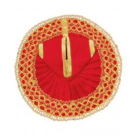 MAJANSY Laddu Gopal Dress Size 3 - Red Poshak