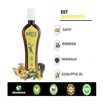 MASOLIN HERBAL Katch Ayurvedic Pain Relief Oil 100ml Oil 100 ml Pack Of 1 MASOLIN HERBAL Katch Ayurvedic Pain Relief Oil 100ml Oil 100 ml Pack Of 1