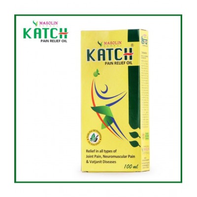 MASOLIN HERBAL Katch Ayurvedic Pain Relief Oil 100ml Oil 100 ml Pack Of 1 MASOLIN HERBAL Katch Ayurvedic Pain Relief Oil 100ml Oil 100 ml Pack Of 1