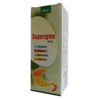 M.D. Pharmaceutical MD Superzyme Tonic | For Acidity Liquid 200 ml Pack Of 4