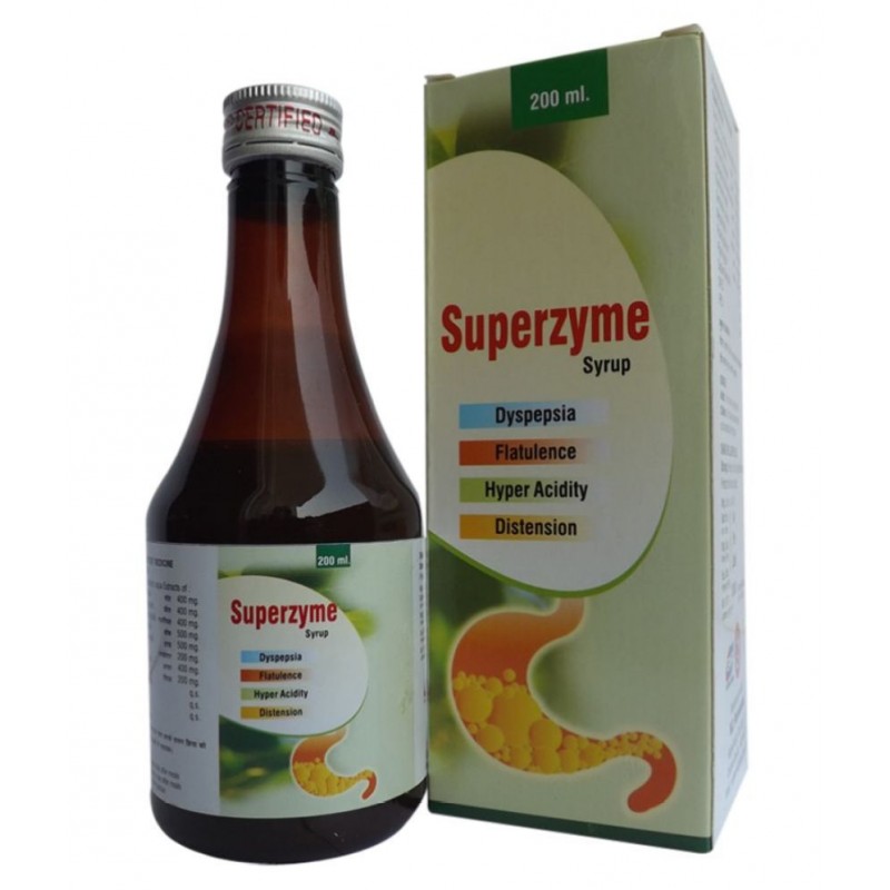 M.D. Pharmaceutical MD Superzyme Tonic | For Acidity Liquid 200 ml Pack Of 4