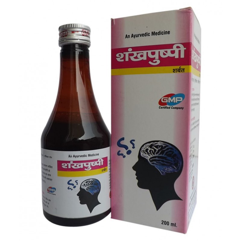 M.D. Pharmaceutical Shankhapushpi Sharbat Liquid 800 ml Pack Of 4