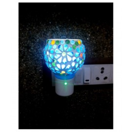 MDTL Mayukh Beautiful Ceramic Kapoor Dani/Aroma Oil Burner Cum Night Lamp with Switch (in-Built On/Off Button for Heating); Design On The Kapoordani May Vary MDTL Mayukh Beautiful Ceramic Kapoor Dani/Aroma Oil Burner Cum Night Lamp with Switch (in-Built On/Off Button for Heating); Design On The Kapoordani May Vary