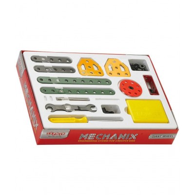 MECHANIX - BEGINNER - GIANT WHEEL, DIY,STEM,Educational Metal Construction Set for Boys & Girls,Multicolour.