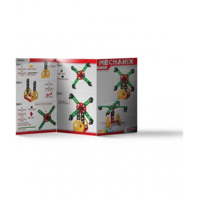 MECHANIX - BEGINNER - GIANT WHEEL, DIY,STEM,Educational Metal Construction Set for Boys & Girls,Multicolour.