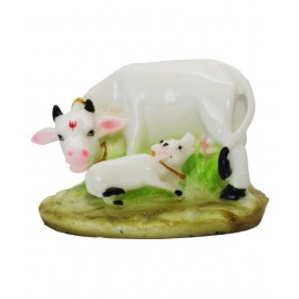 MIKI ART Cow and Calf Marble Idol MIKI ART Cow and Calf Marble Idol