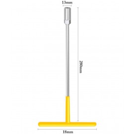 MK Super Stainless Steel T Type Spanners 13mm T Handle Wrench Single Pc
