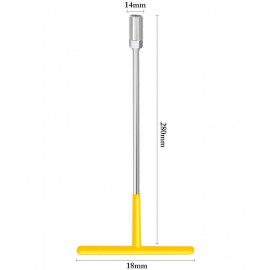 MK Super Stainless Steel T Type Spanners 14mm T Handle Wrench Single Pc