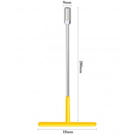 MK Super Stainless Steel T Type Spanners 9mm T Handle Wrench Single Pc