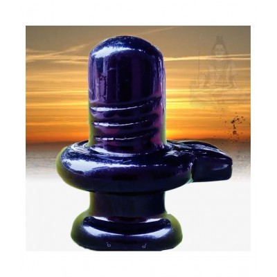M.K.EXPORT Black Marble Shivling for Home Pooja Purpose Black Marble Shivling for Home Pooja Purpose