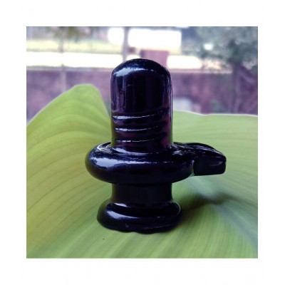 M.K.EXPORT Black Marble Shivling for Home Pooja Purpose Black Marble Shivling for Home Pooja Purpose