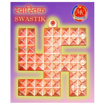 M.K.EXPORT Copper Swastik Pyramid Vaastu Dosh Nivaran Items Swastik