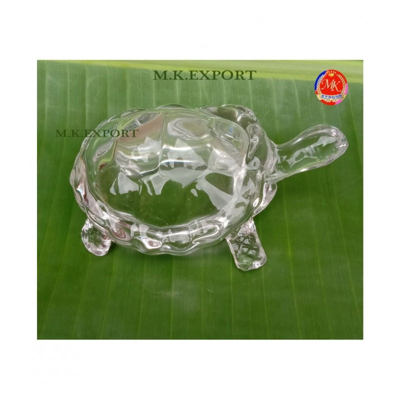 M.K.EXPORT Crystal Tortoise/ Sphatik Meru Kachhua (Tortoise) Sphatik Meru Kachhua