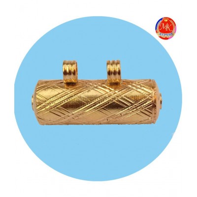 M.K.EXPORT Gold plated openable hollow Tabeez Spiritual Taveez Charm Amulet Locket Pendant Luck Protection