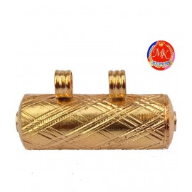 M.K.EXPORT Gold plated openable hollow Tabeez Spiritual Taveez Charm Amulet Locket Pendant Luck Protection