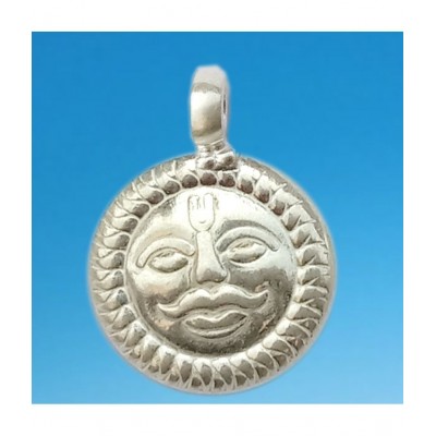 M.K.EXPORT Pure silver Surya pendant Locket 92.5% purity Use for  babykids  child men & women