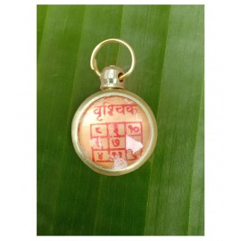 M.K.EXPORT Vrishchik Rashi Kavach Locket Brass locket