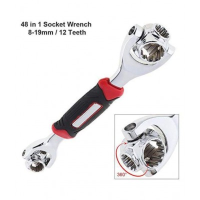 MORE BUY Universal 48 in 1 Multi-functional Socket Tool KIt, Dog Bone Wrench Wor Socket Set Single Pc