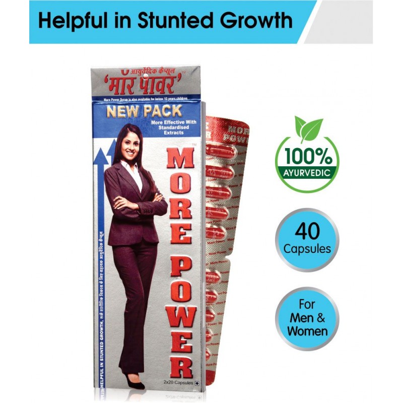 MORE POWER Ayurvedic 40 Caps(Pack of 1) Capsule 500 mg