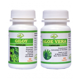 MORSAN HEALTHCARE Giloy and Aloe Vera Capsule 500 mg Pack Of 2