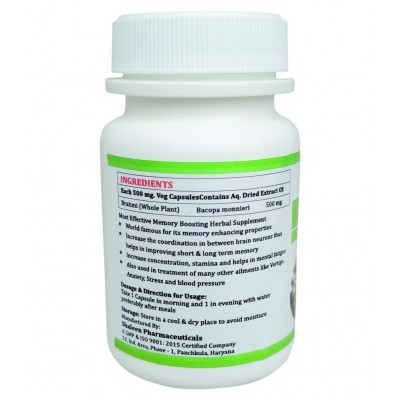MORSAN HEALTHCARE MORSAN'S BRAHMI CAPSULES Capsule 500 mg Pack Of 2