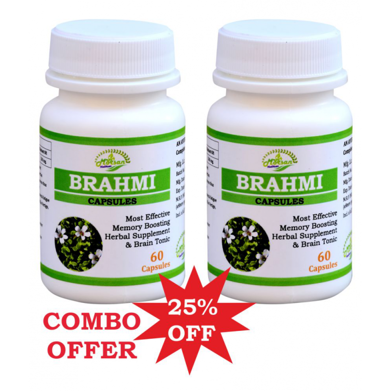 MORSAN HEALTHCARE MORSAN'S BRAHMI CAPSULES Capsule 500 mg Pack Of 2