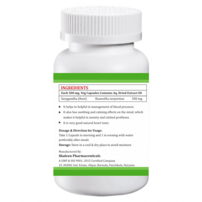 MORSAN HEALTHCARE SARPGANDHA CAPSULES Capsule 500 mg Pack Of 1 MORSAN HEALTHCARE SARPGANDHA CAPSULES Capsule 500 mg Pack Of 1